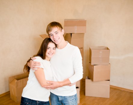 Prepared household furniture ready for storage