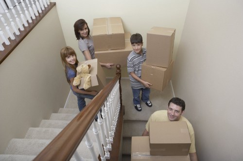Local Ratcliff moving van ready for home removals
